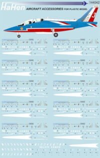 Alpha Jet (Patrouille de France) (Harald Hensel HH144042) 1/144