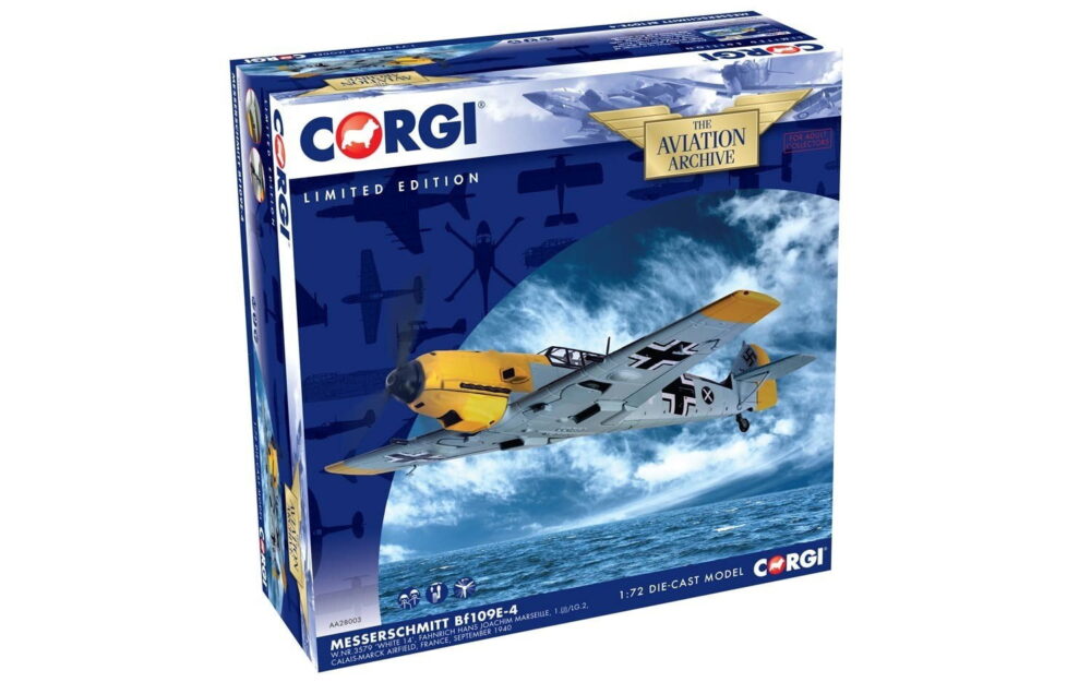 Messerschmitt Bf109E-4 , Hans-Joachim Marseille, 1940 1:72 Die-Cast