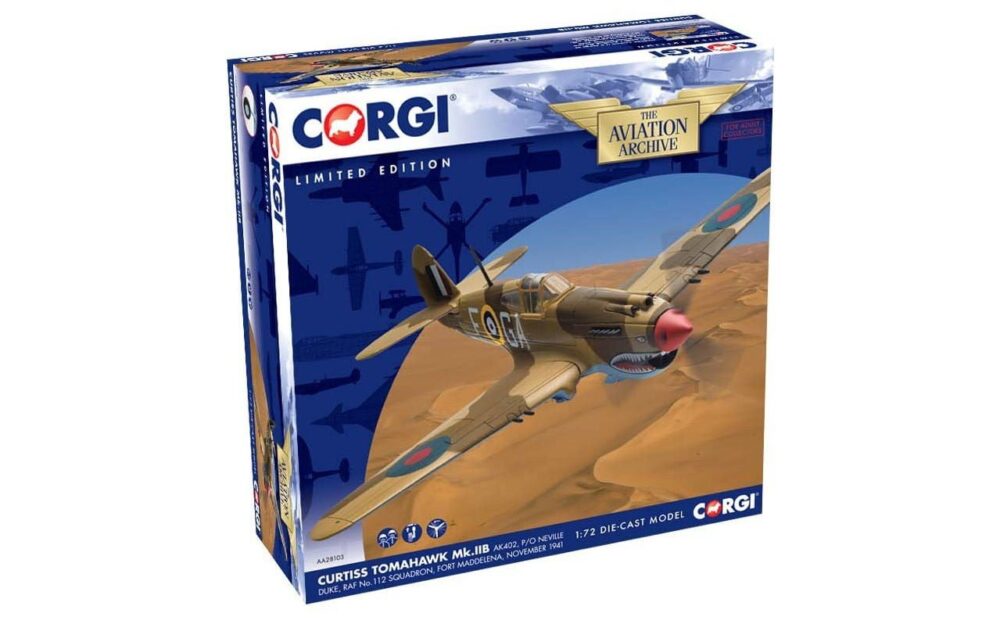 Curtiss Tomahawk IIA AK402 Neville Duke, 122 Squadron 1:72 Die-Cast
