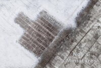 Airbase Tarmac Sheet 1/48 : Winter WWII Luftwaffe Hardstand (Miliscale / Noy miniatures 4822)