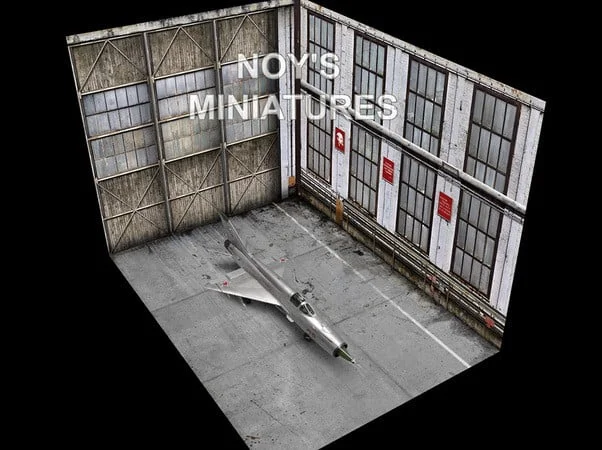 Soviet fighter hangar set (Miliscale / Noy miniatures 48028)