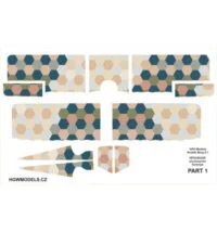 HPH DECAL AVIATIK BERG D.I 1/32 LOZENGE DECAL + WING RIBS MASK