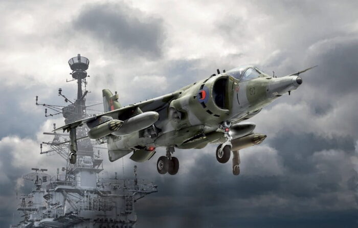 Harrier jet Gr3 Kit Falklands Scheme 1/72