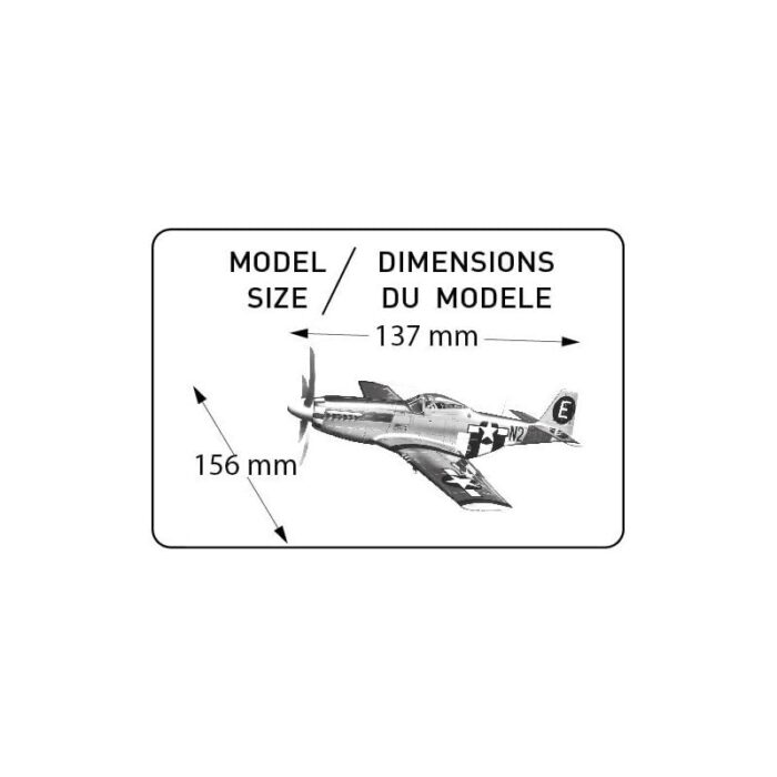 P-51 Mustang 1/72 Scale Kit Heller 80268
