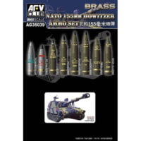 NATO 155mm Howitzer Brass Ammo 1/35 Scale Kit