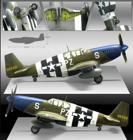 "Normandy 70th Anniversary" P-51B USAAF 1/48 Scale Kit - Image 3