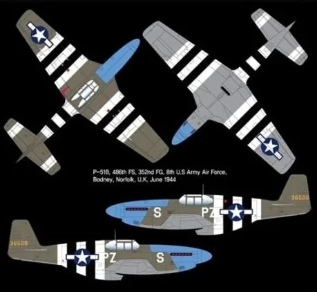 "Normandy 70th Anniversary" P-51B USAAF 1/48 Scale Kit - Image 5