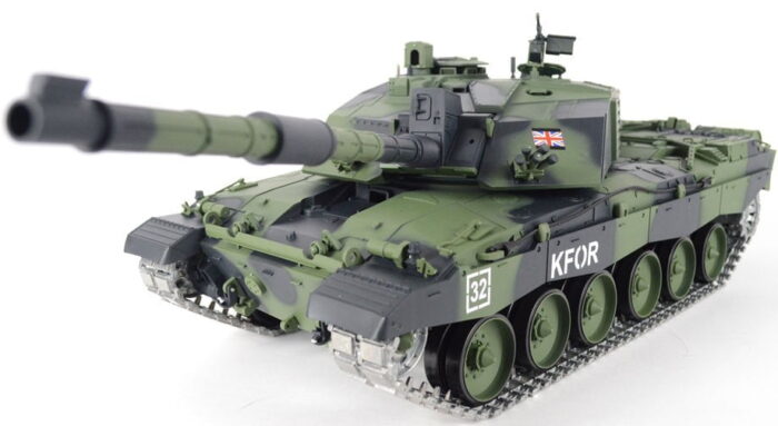 Remote 1:16 British Challenger 2 RC Tank - Pro Version - Heng Long Camo Body- Metal Tracks