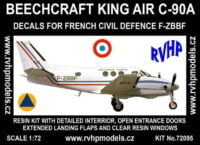 Beech King Air C-90A (French Civil Defence) 1/72 Scale Kit