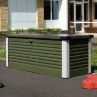 Trimetals Patio Box Long 1.87 Metres - Lockable- Green