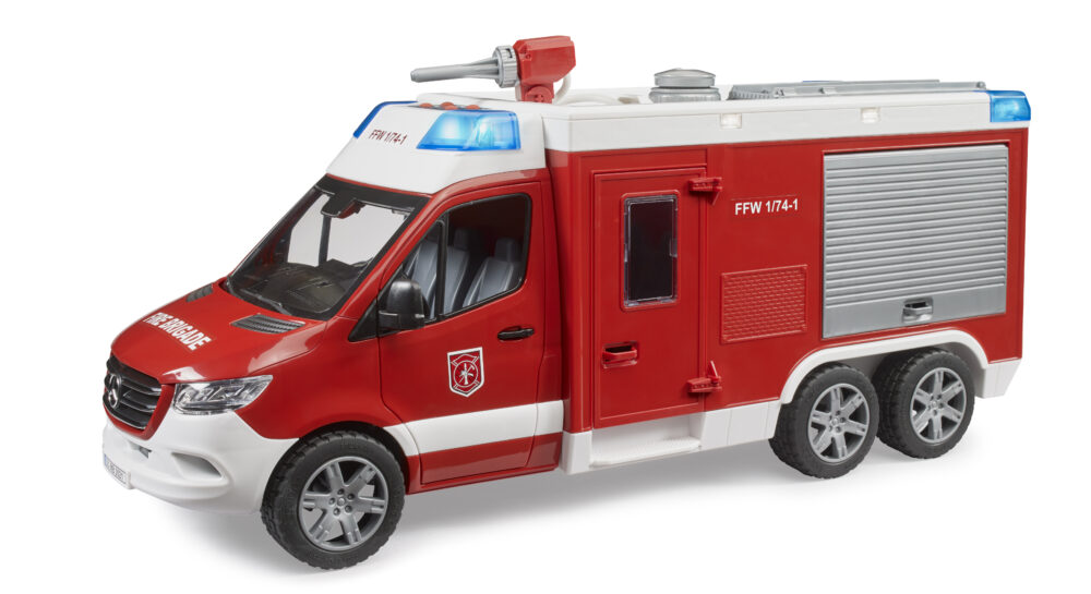 Bruder Mercedes Benz Sprinter Fire Service Rescue Vehicle with Light and Sound