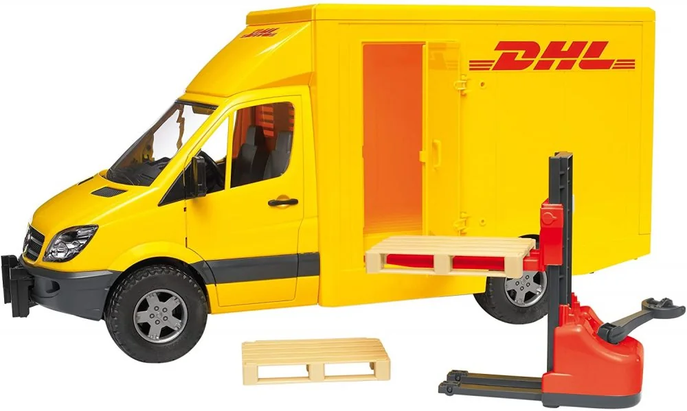 Bruder Mercedes-Benz Sprinter DHL Van with Manual Pallet Jack