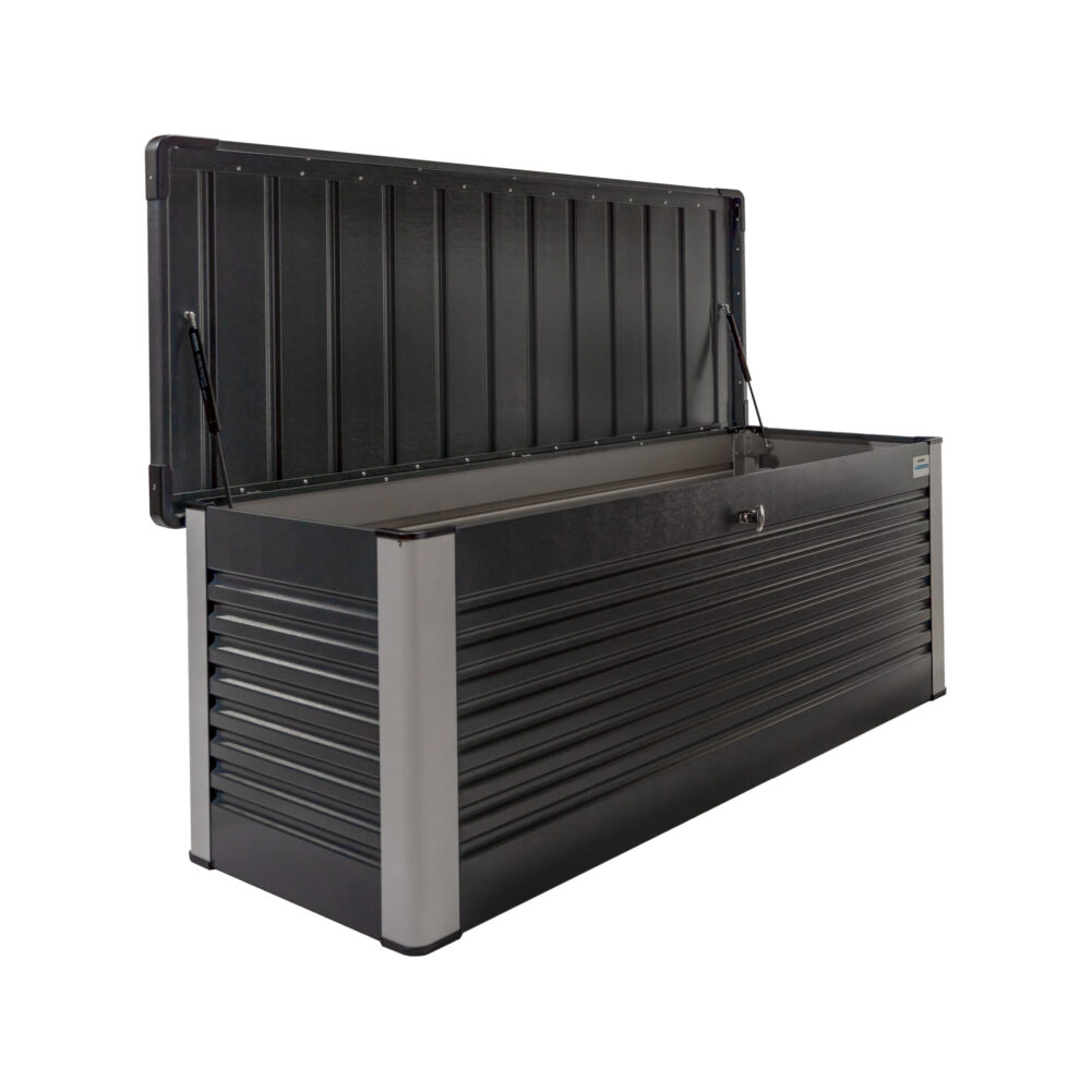 Trimetals Patio Box Long 1.35 Metres - Lockable- Grey