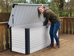 Trimetals Patio Box 1.35 Metres - Lockable- White