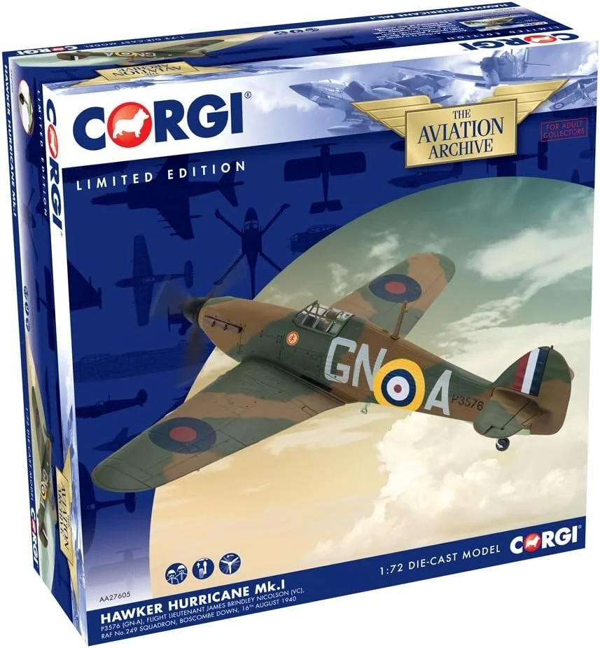 Corgi 1/72 Hawker Hurricane MK1 Diecast - Image 2