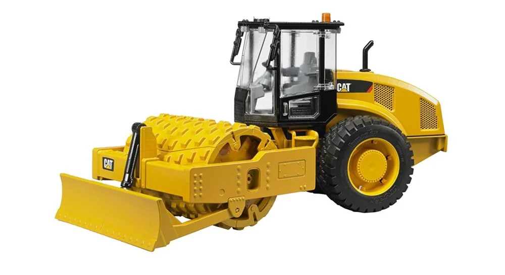 Bruder Cat Vibratory Soil Compactor with Levelling Blade
