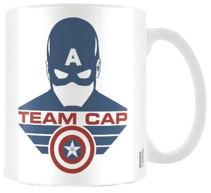 MARVEL CAPTAIN AMERICA CIVIL WAR "TEAM CAP" MUG WHITE