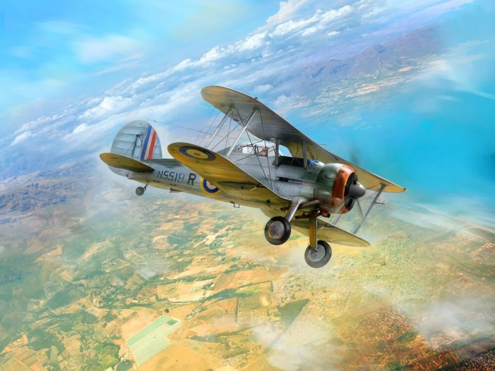 ICM 1/32 Gloster Sea Gladiator Mk.II WWII British Naval Fighter Plane