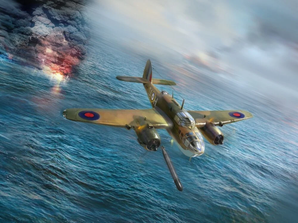 ICM 1/48 Bristol Beaufort Mk.I WWII British Torpedo-Bomber